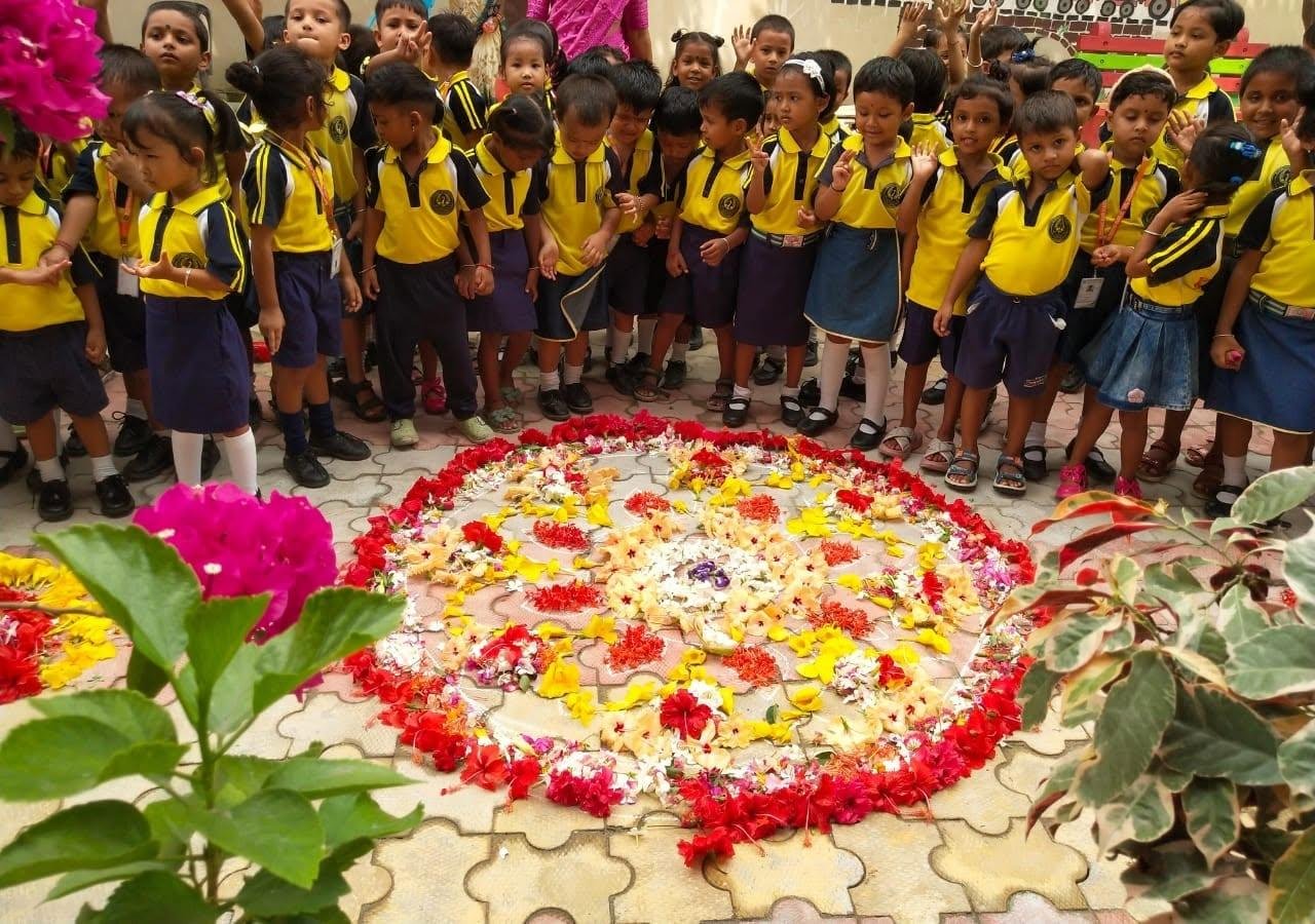 Flower rangoli